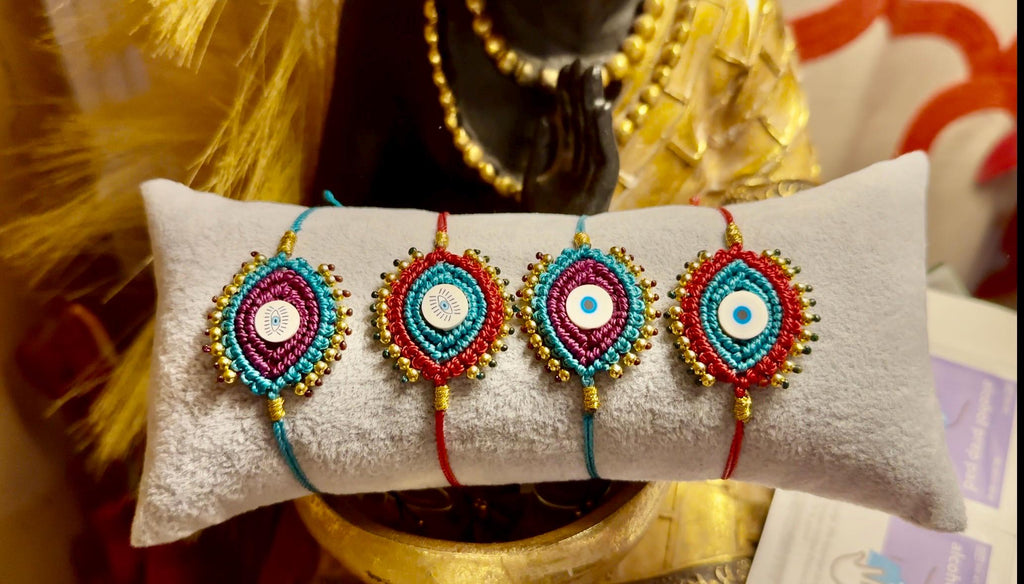 colorful evil eye bracelet