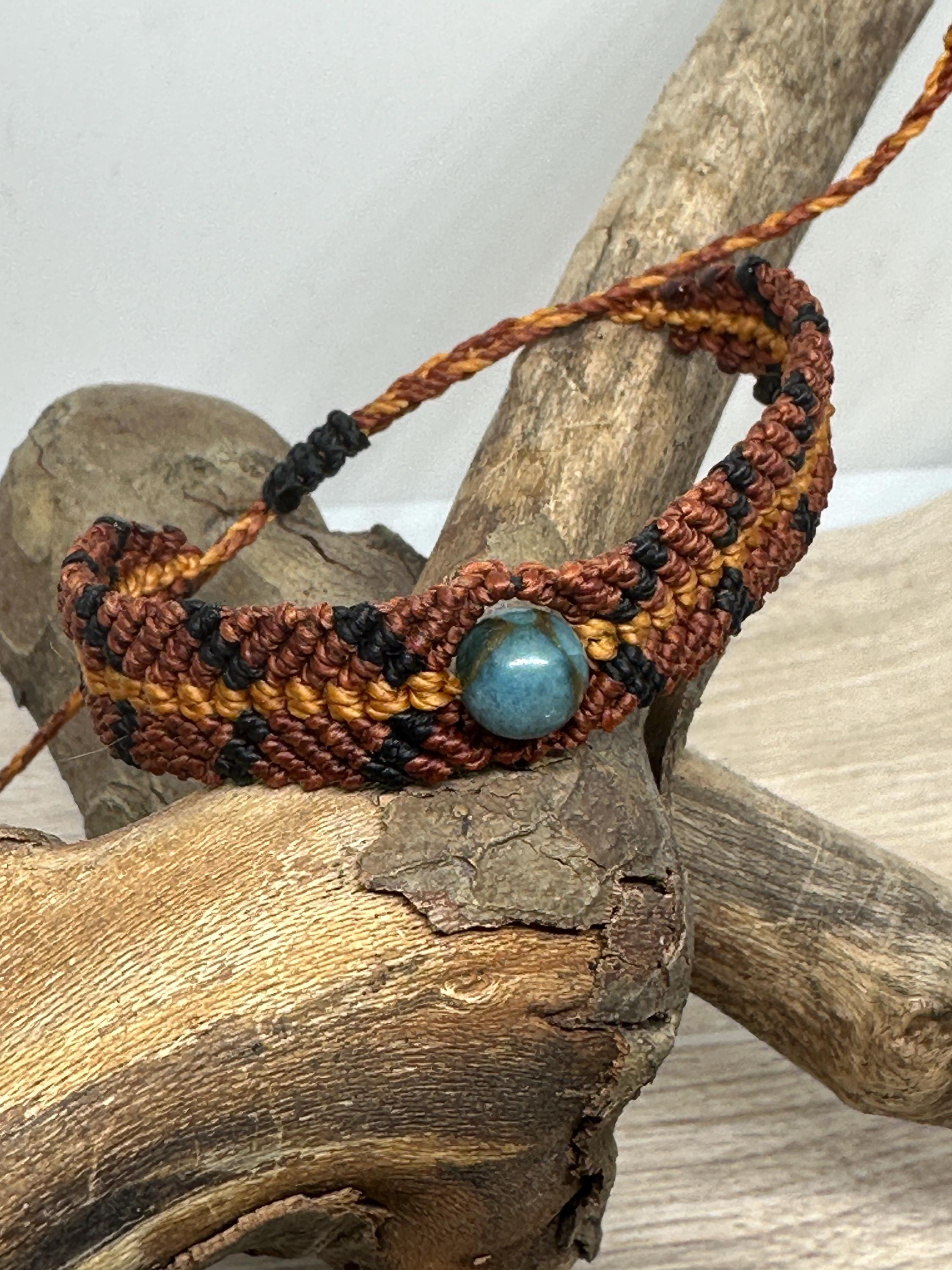 Adjustable Closure Wristlet bracelet, macrame bracelet