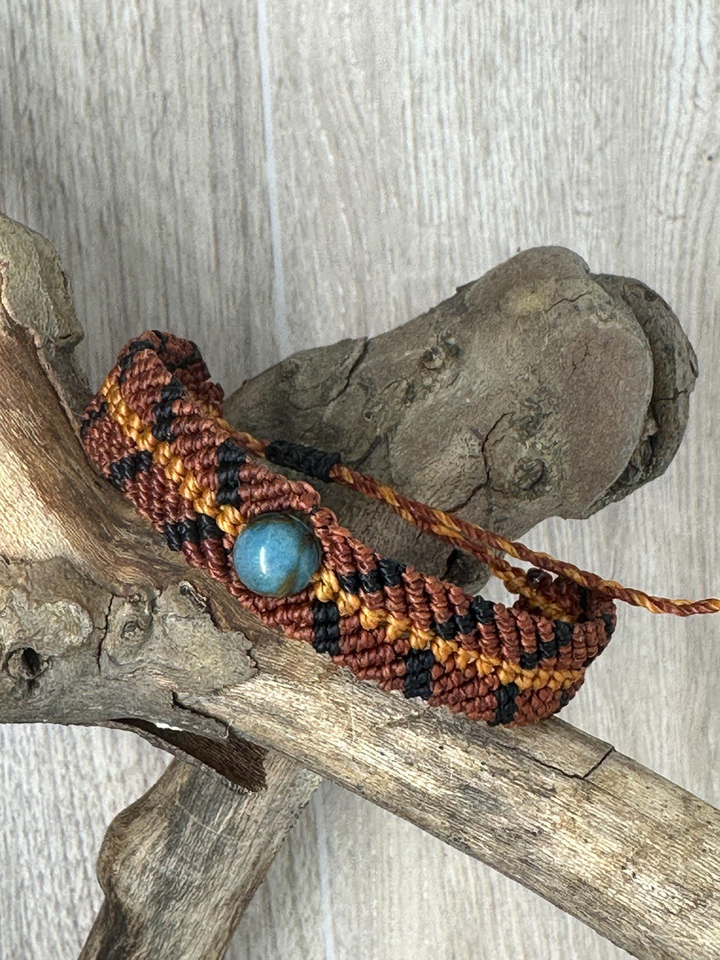 Adjustable Closure Wristlet bracelet, macrame bracelet