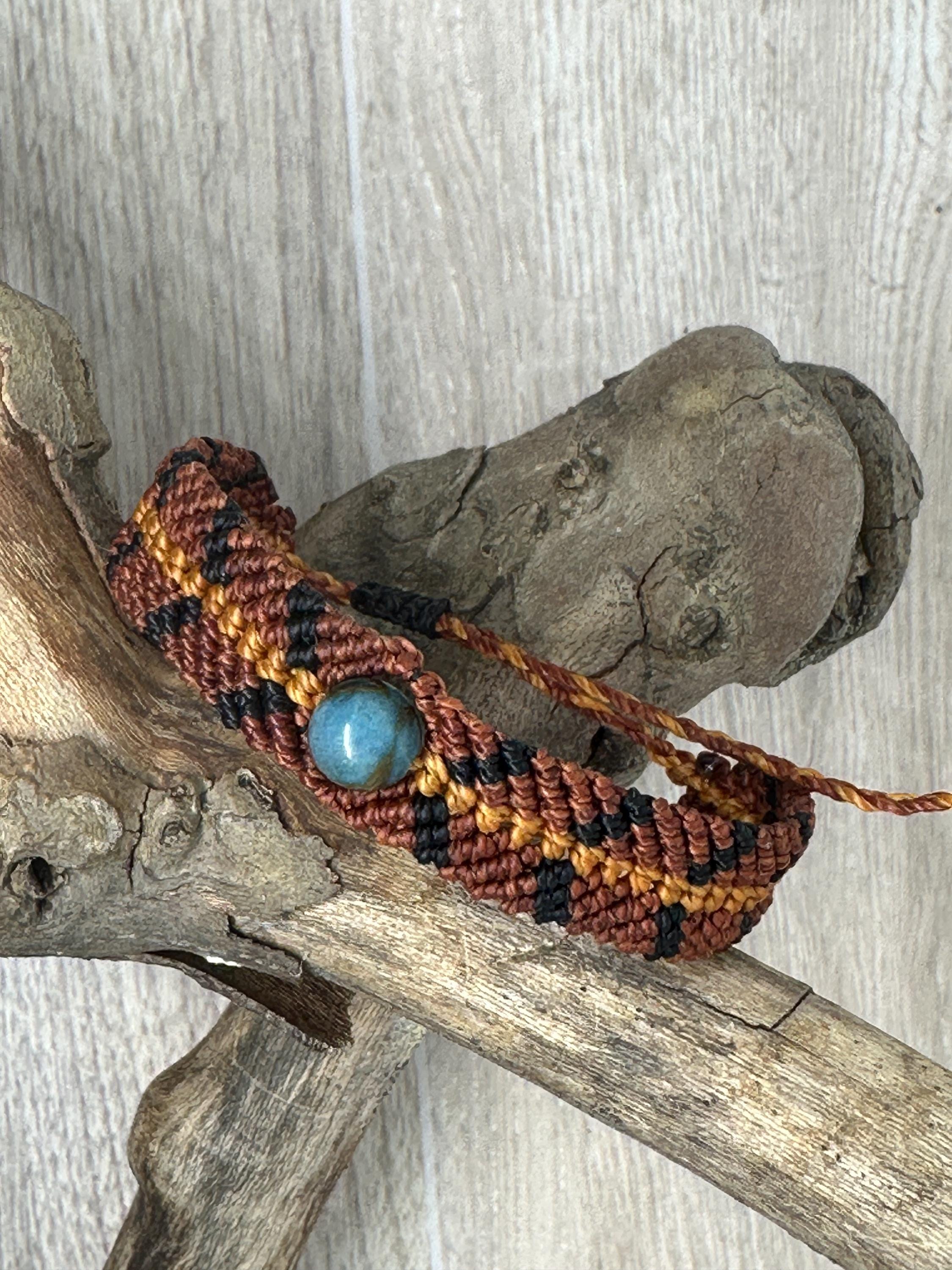 Adjustable Closure Wristlet bracelet, macrame bracelet